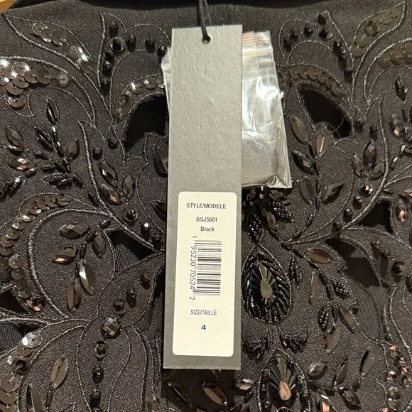 Badgley Mischka Beaded Back Panel Wrap Blazer - Picture 3 of 6